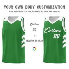 Green White Classic Sets Basketball Uniform Jersey 3