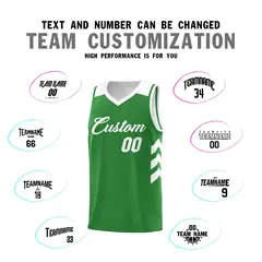 Green White Classic Sets Basketball Uniform Jersey 4