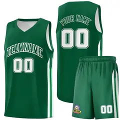 Green White Classic Sets Basketball Uniform Jersey