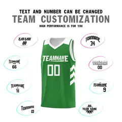 Green White Classic Sets Basketball Uniform Jersey 4