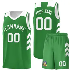 Green White Classic Sets Basketball Uniform Jersey