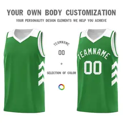 Green White Classic Sets Basketball Uniform Jersey 3