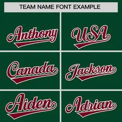 Green White-Crimson Varsity Letterman Three Stripes Raglan Jacket Hoodie 5