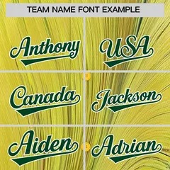 Green White Fluid Feather Graffiti Baseball Jersey 3