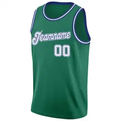 Green White-Gold Classic Athletic Casual Basketball Jersey 5