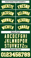 Green White-Gold Classic Basketball Jersey 2