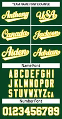 Green White-Gold Classic Basketball Jersey 2
