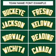Green White-Gold Classic Style Hockey Jersey 3
