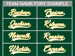 Green White-Gold Classic Style Hockey Jersey 3