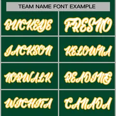 Green White-Gold Classic Varsity Full-Snap Letterman Jacket 3