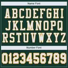 Green White-Gold Mesh Football Jersey 7