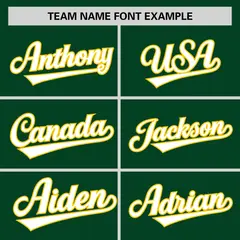 Green White-Gold Raglan Sleeves Authentic Baseball Jersey 3