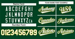 Green White-Gold Raglan Sleeves Baseball Jersey 3