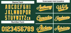 Green White-Gold Solid Classic Authentic Baseball Jersey 3