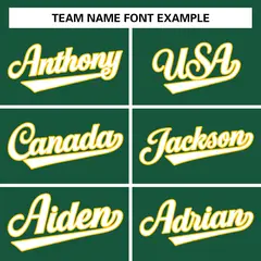 Green White-Gold Solid Full-Snap Varsity Letterman Jacket 4
