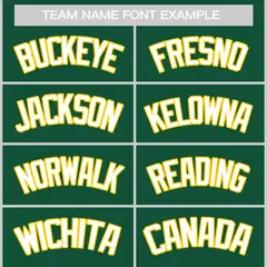 Green White-Gold Solid Full-Snap Varsity Letterman Jacket 4