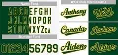 Green White-Gold Split Fashion Baseball Jersey 3