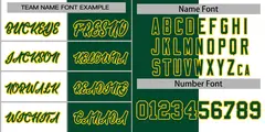 Green White-Gold Split Varsity Full-Snap Letterman Jacket 3