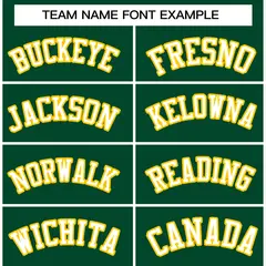 Green White-Gold Two Tone Varsity Full-Snap Letterman Jacket 3
