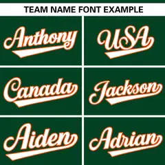 Green White Gradient Ribbed Authentic Baseball Jersey 3