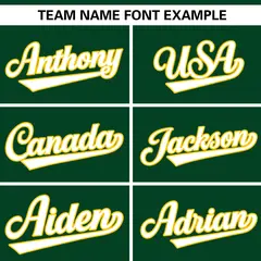 Green White Gradient Ribbed Authentic Baseball Jersey 3