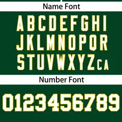Green White Gradient Ribbed Authentic Baseball Jersey 4