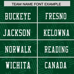 Green White Graffiti Line Authentic Football Jersey 3