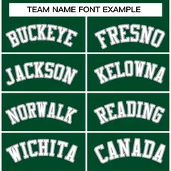 Green White-Gray Classic Varsity Full-Snap Letterman Jacket 3
