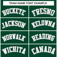 Green White-Gray Classic Varsity Full-Snap Letterman Jacket 5