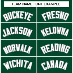 Green White-Gray Classic Varsity Full-Snap Letterman Jacket 5