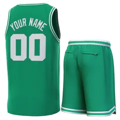 Green White-Green Classic Sets Basketball Jersey 3