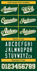 Green White Green-Gold Classic Hockey Jersey 3