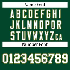 Green White Green-Gold Classic Hockey Jersey 4