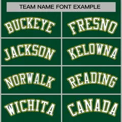 Green White-Green Raglan Varsity Full-Snap Letterman Jacket 3