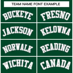 Green White-Green Raglan Varsity Full-Snap Letterman Jacket 3