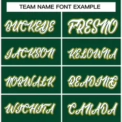 Green White-Green Raglan Varsity Full-Snap Letterman Jacket 5