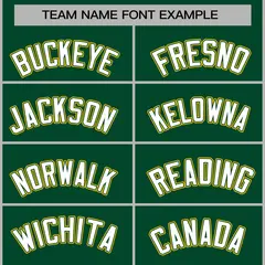 Green White-Green Raglan Varsity Full-Snap Letterman Jacket 5