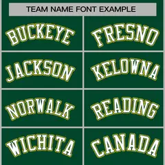 Green White-Green Raglan Varsity Full-Snap Letterman Jacket 5