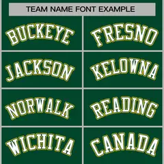Green White-Green Raglan Varsity Full-Snap Letterman Jacket 5