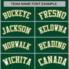 Green White-Green Raglan Varsity Full-Snap Letterman Jacket 5