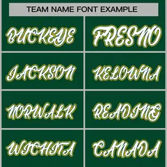 Green White-Green Raglan Varsity Full-Snap Letterman Jacket 5