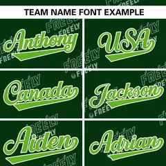 Green White Letter Full-Zip Varsity Bomber Jacket 5
