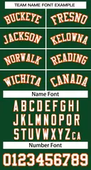 Green White-Orange Classic Basketball Jersey 2