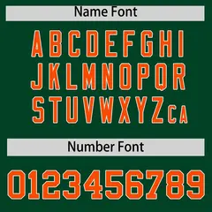 Green White-Orange Three Stripes Raglan Sleeves Varsity Full-Snap Letterman Jacket Hoodie 6
