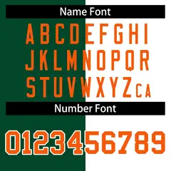 Green White-Orange Two Tone Split Varsity Full-Snap Letterman Jacket 6