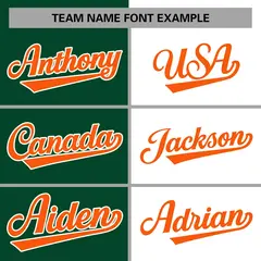 Green White-Orange Two Tone Split Varsity Full-Snap Letterman Jacket 5