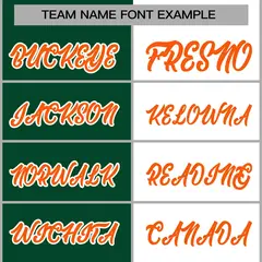 Green White-Orange Two Tone Split Varsity Full-Snap Letterman Jacket 5