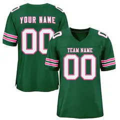 Green White-Pink Classic Style Authentic Football Jersey 1