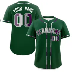 Green White Pride Month Baseball Jersey