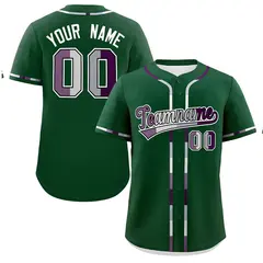 Green White Pride Month Baseball Jersey 1